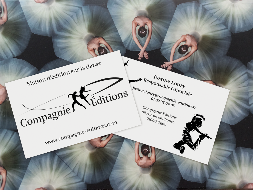 Mockup carte de visite Compagnie Éditions