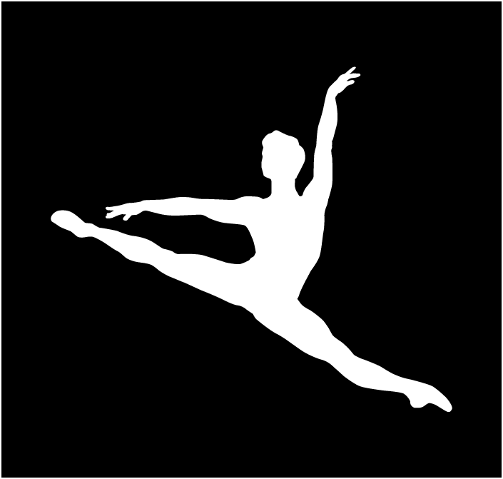 Logo décliné Grand Jeté fond noir