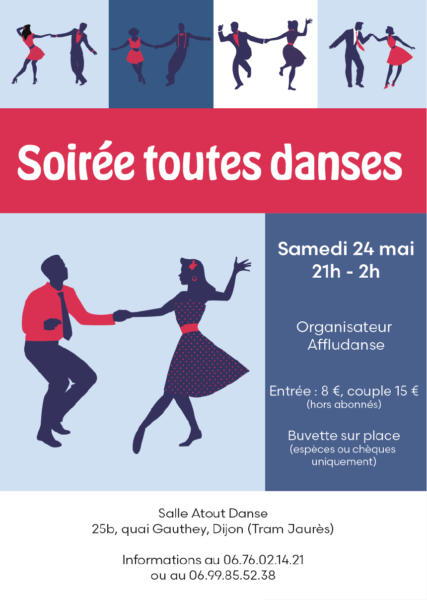 Affiche soirée dansante