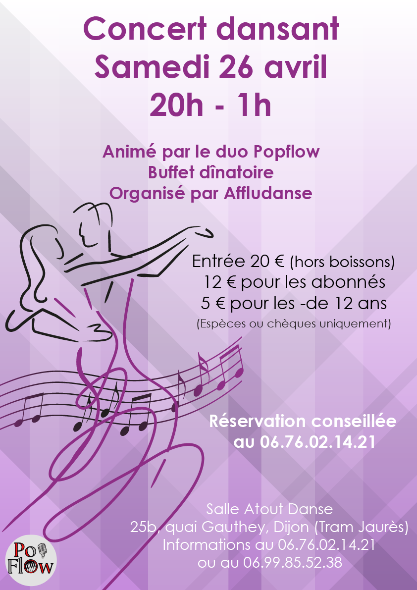 Affiche soirée concert